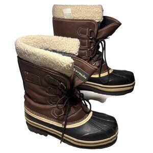 Outbound Winter Boots Mens Sz 7 Insulated Rubber Sole Sherpa Lining Waterproof